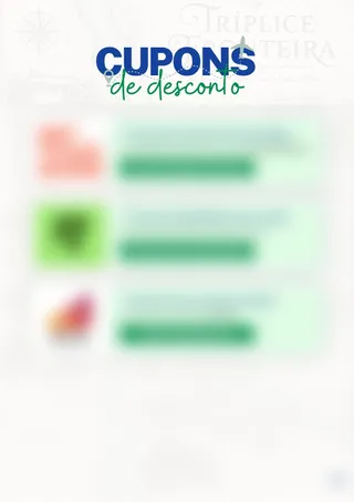 Prévia da página: Cupons de desconto